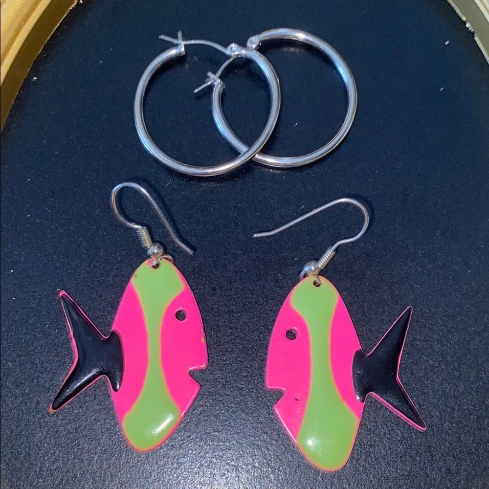 Vibrant Fish-Shaped Earrings